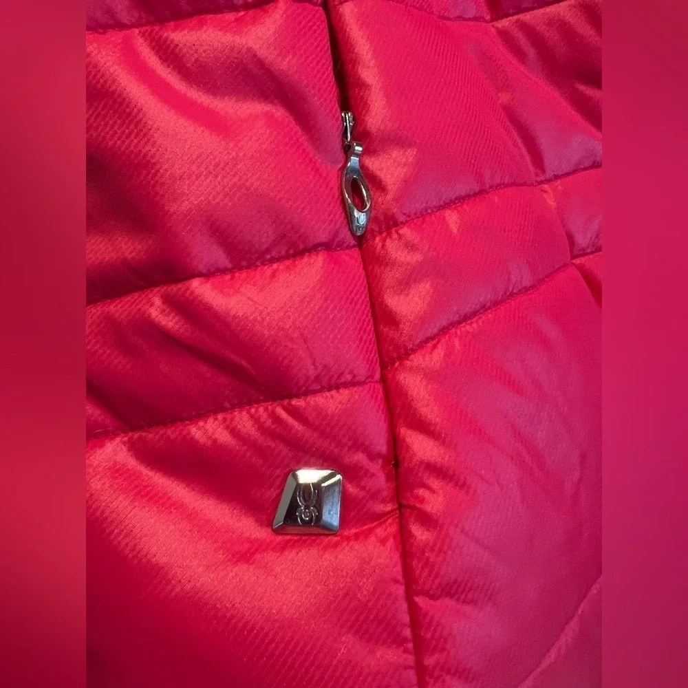 Spyder Women's Bright Pink/Bright Orange Down Vest - L